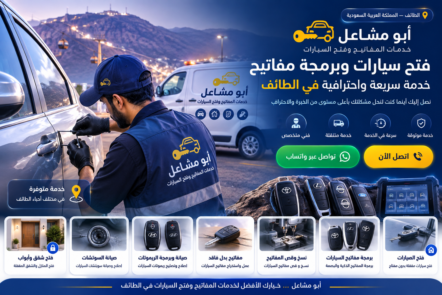صورة من أعمال المفاتيح والأقفال -  أبو مشاعل للمفاتيح بالطائف